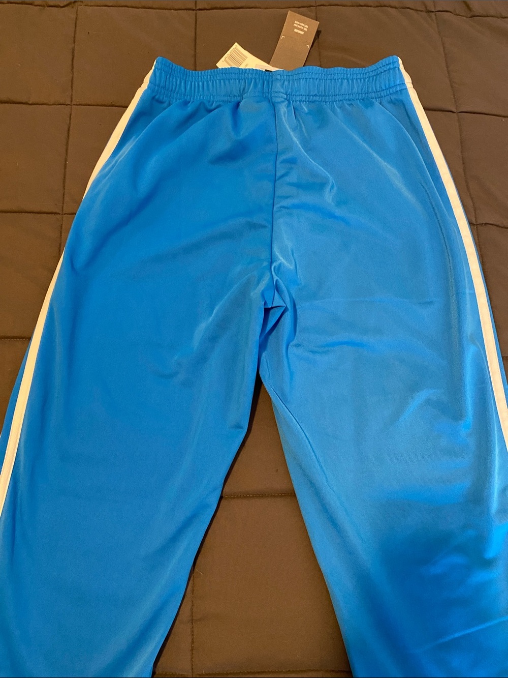 NWT Adidas blue 3-STRIPES TRICOT  TAPERED TRACK PANTS XS - Picture 9 of 11